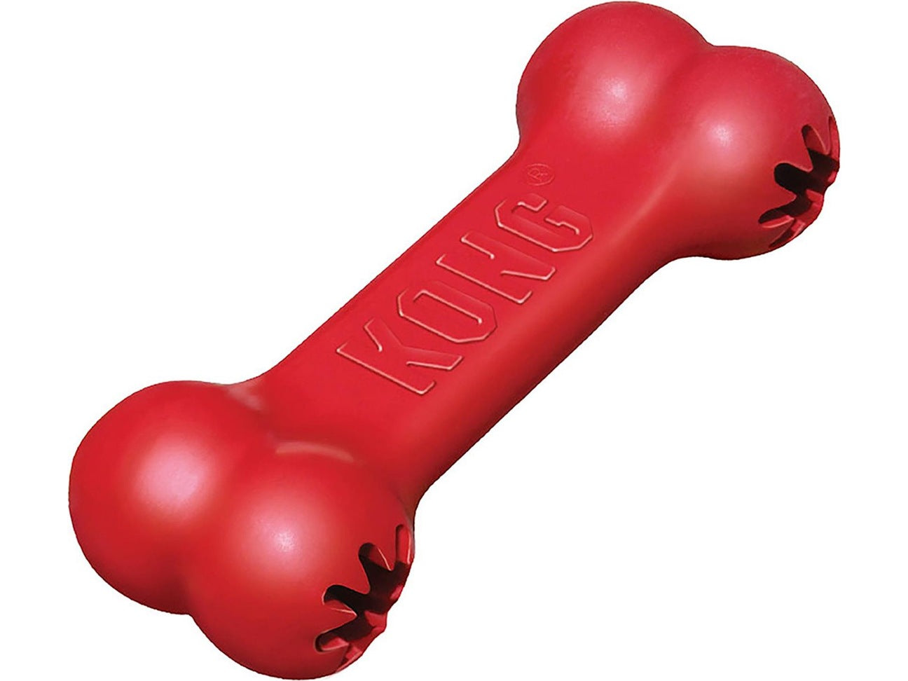 Dog toy bone red